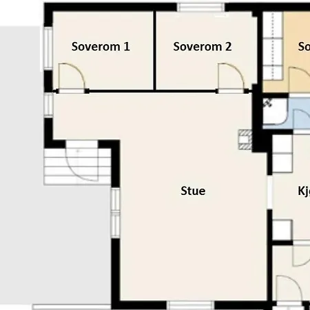 With 3 Bedrooms And 7 Guests 아파트 산데피요르드